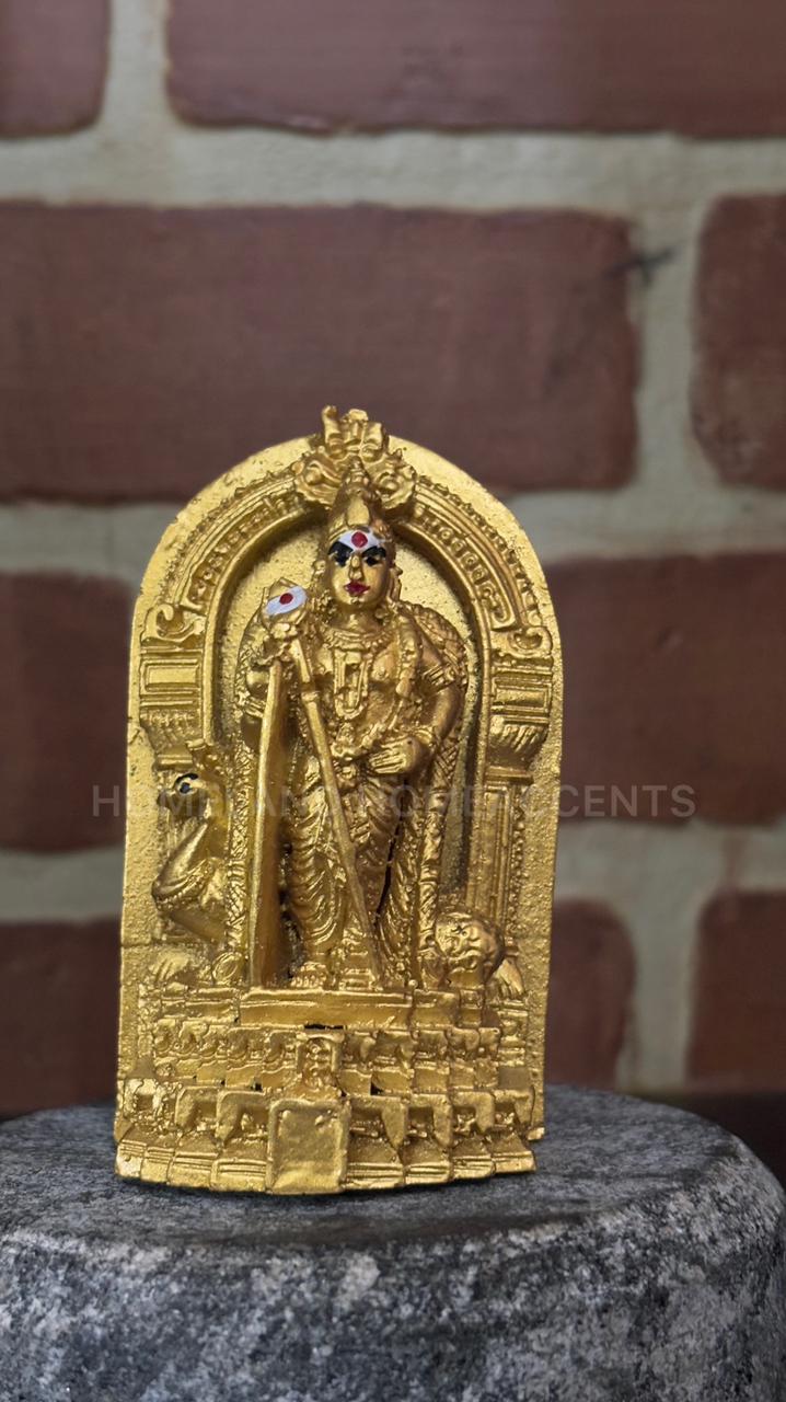 Murugar with Vel Mayil - 3.25 inches