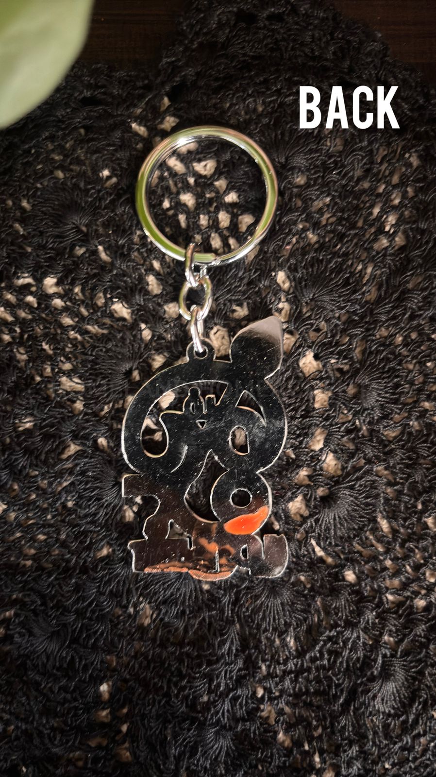 Metal om muruga Keychain - 3.6x1.3 inches