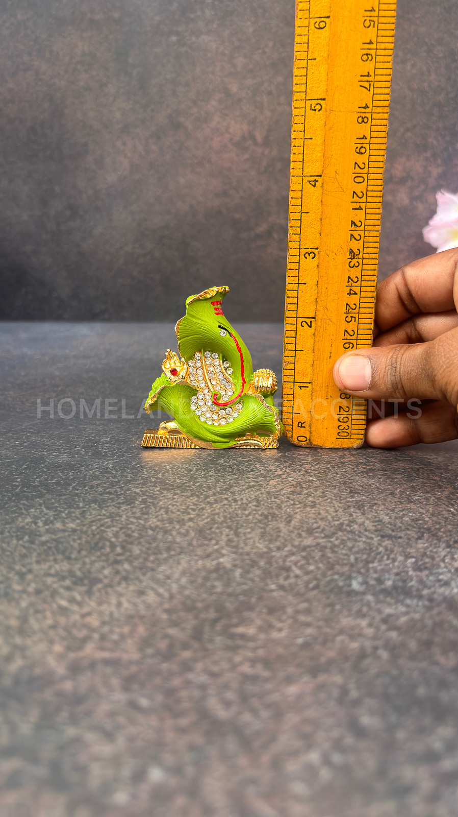 Hibiscus Ganesha Idol Green Color