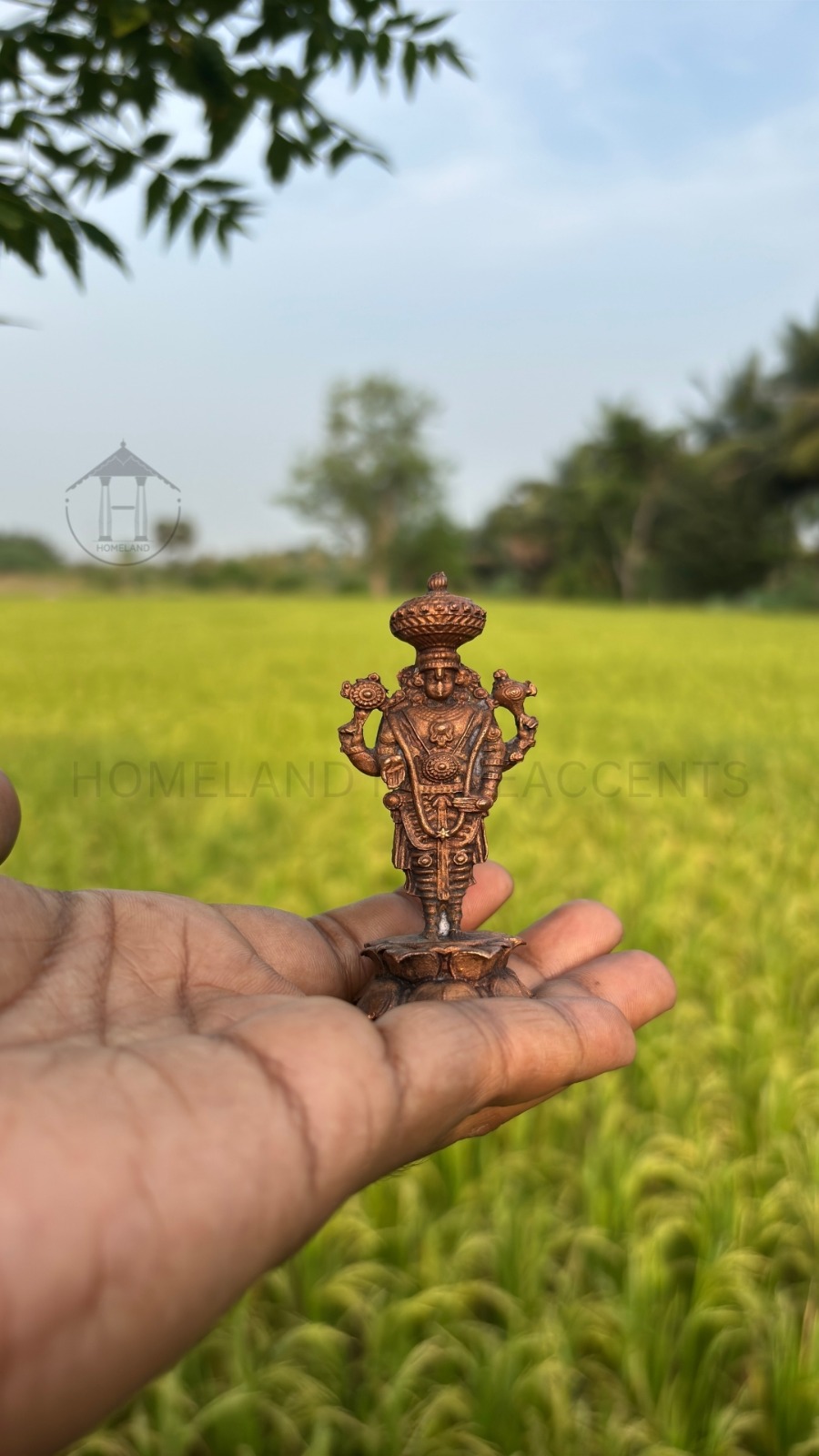 Copper Lord Venkateswara Idol 2.5 inches