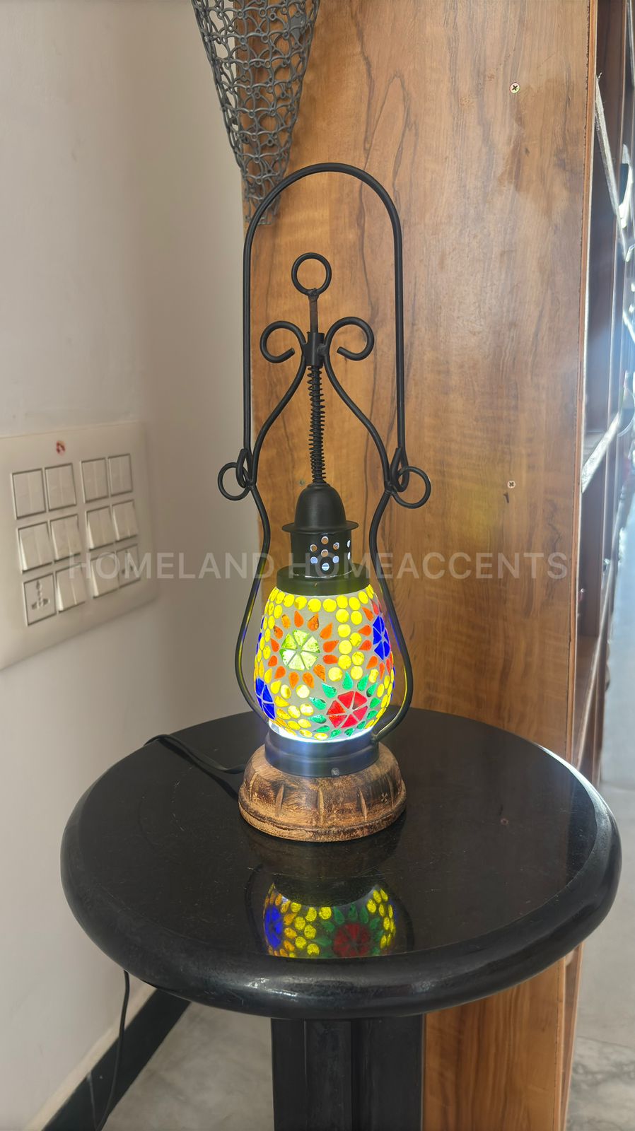 Mosaic Hanging & Tabletop Lamp