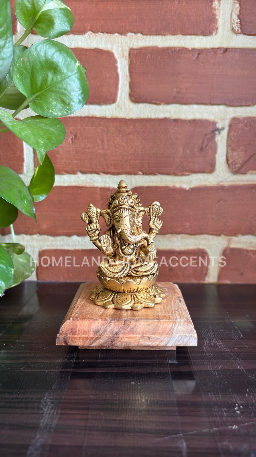 ganesh brass idol