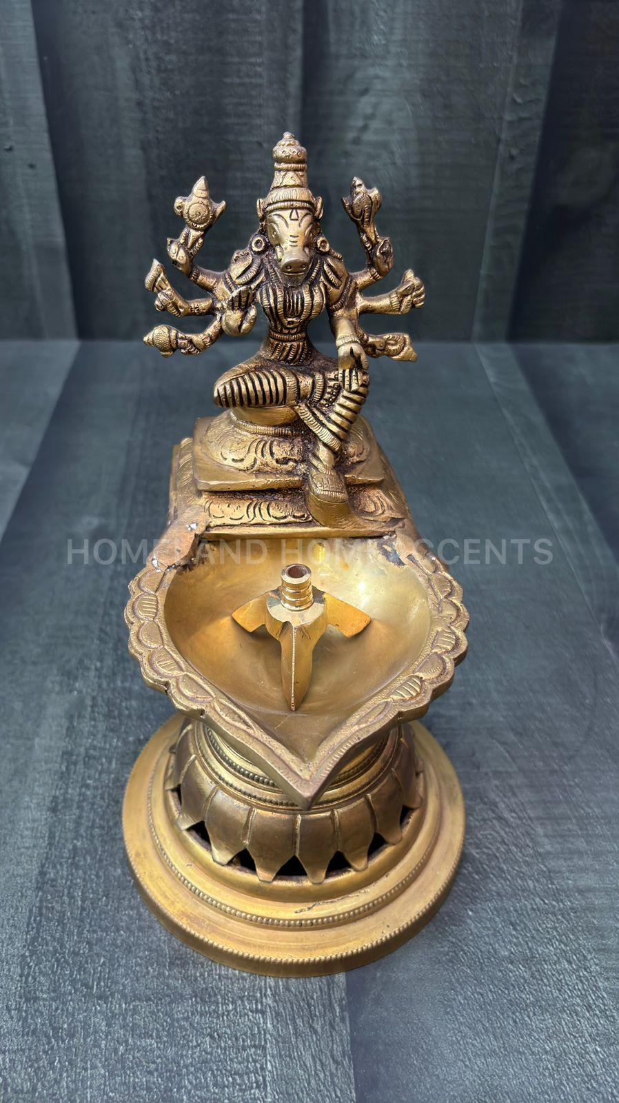 Brass Lamp Thiri Holder – Tripod Design