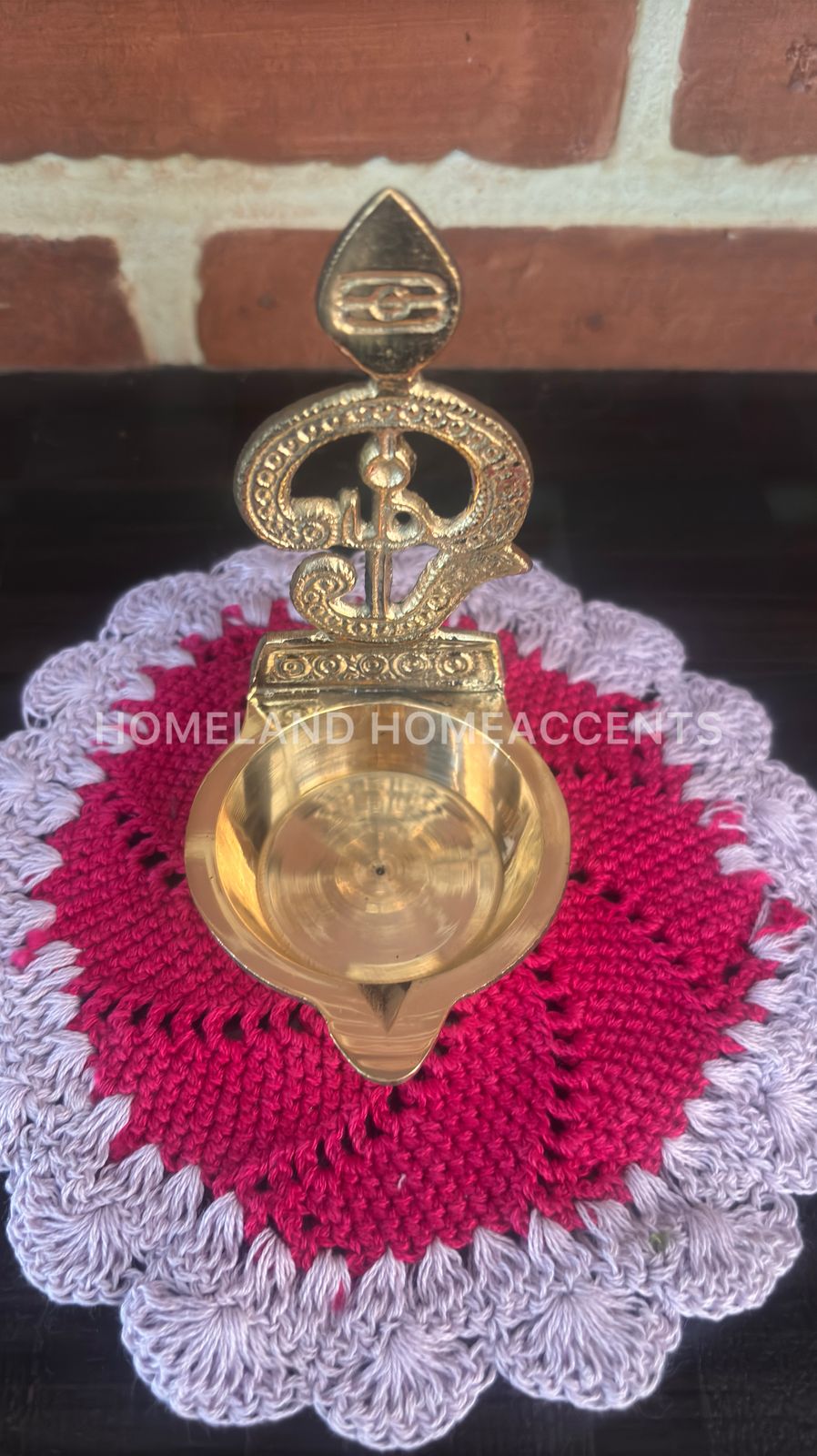 Brass Om Vilakku - 4 inches