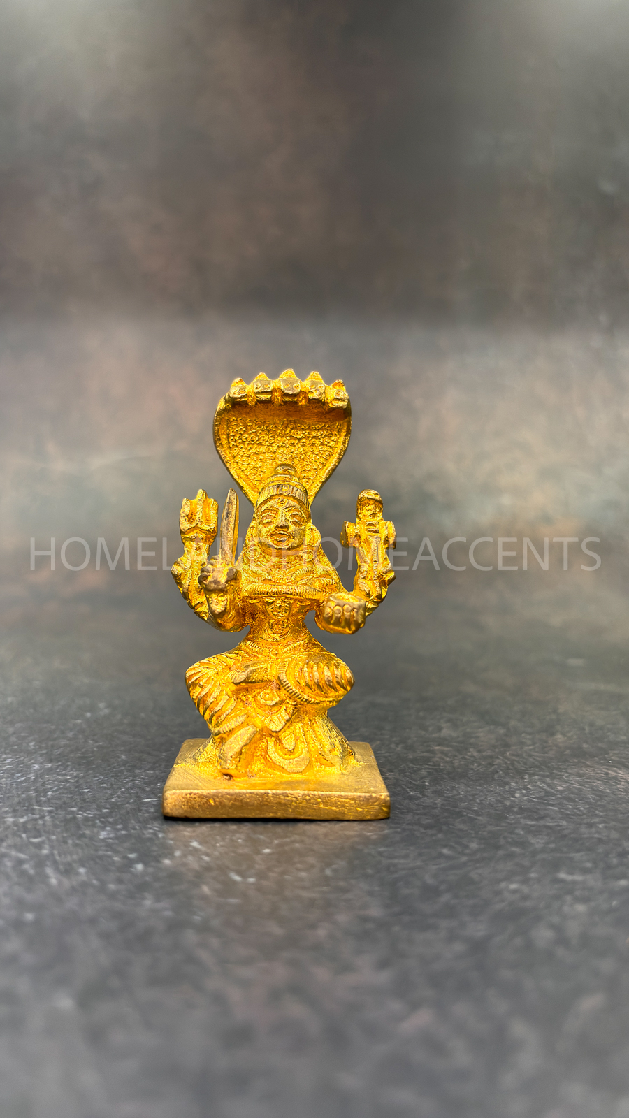 Karumaariamman Statue in Gold Finish