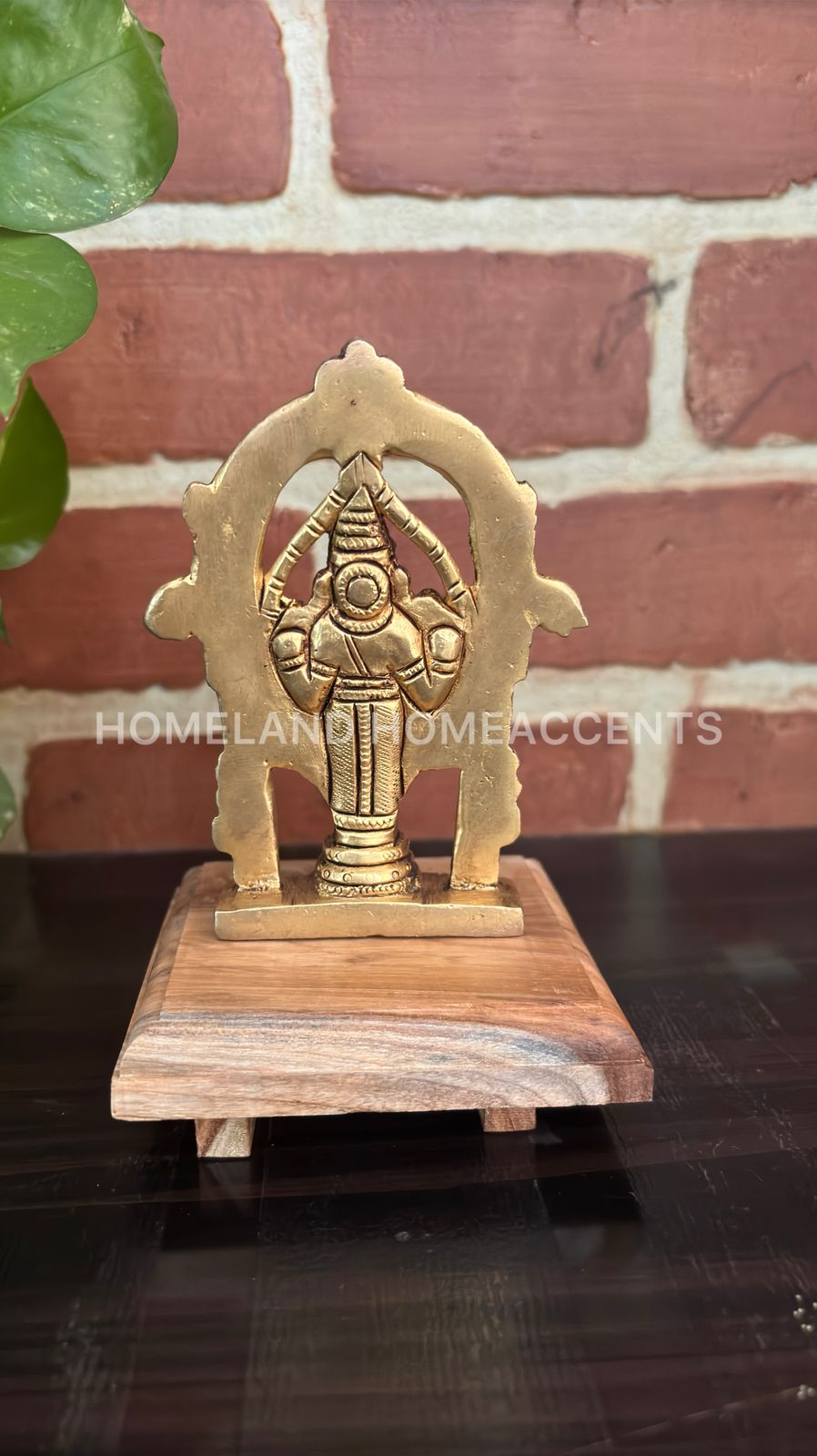 Thirupathi Balaji brass idol - 4.5x3.3 inchs
