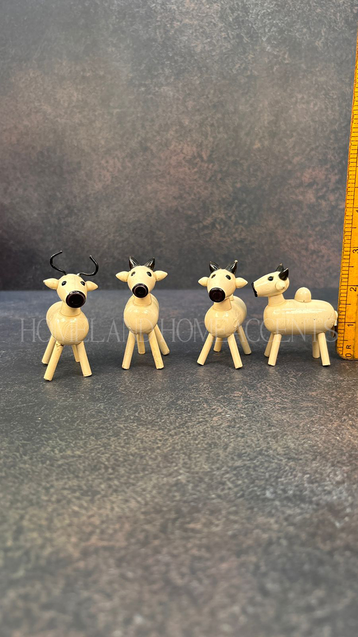 Cute wooden cow