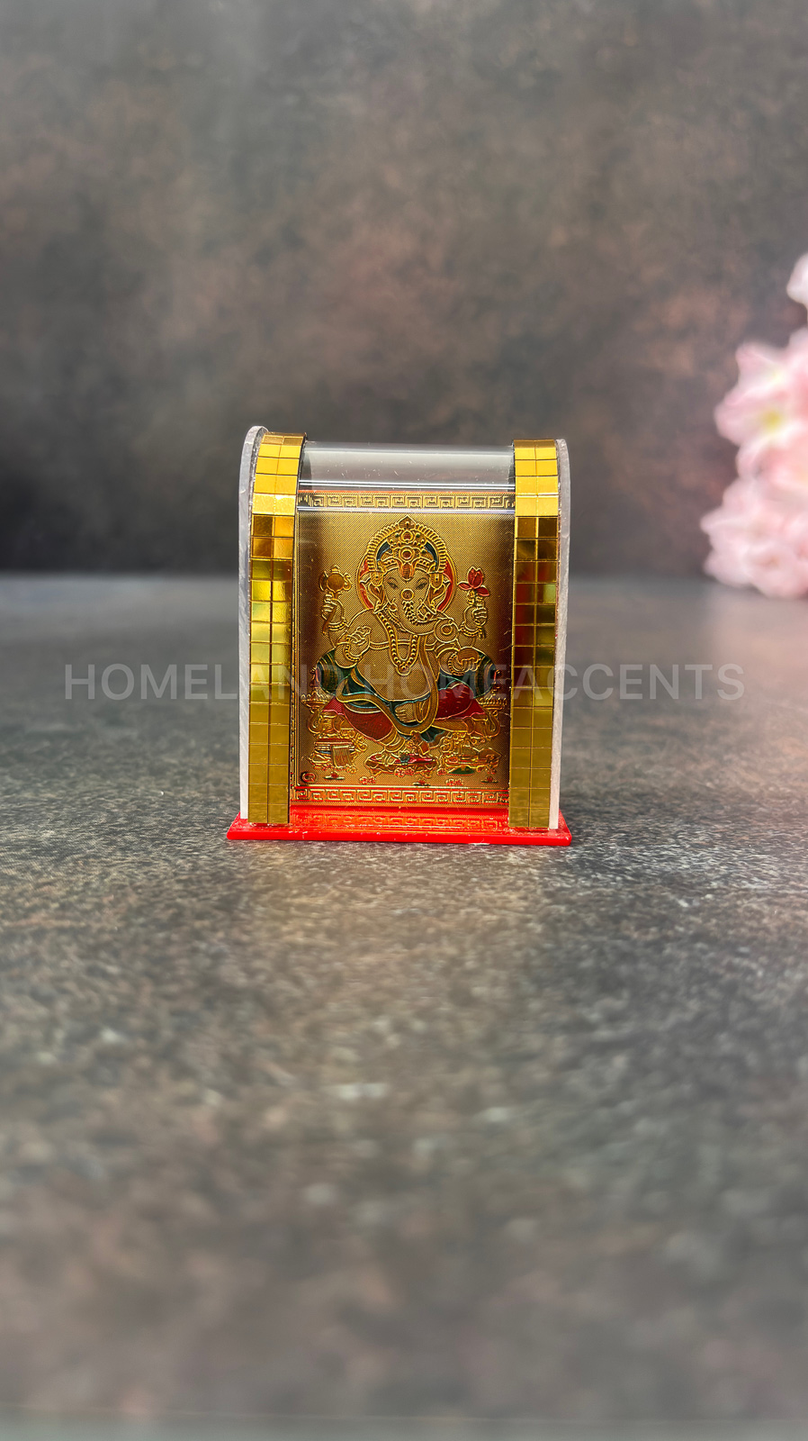 Ganesh Idol with Acrylic Case