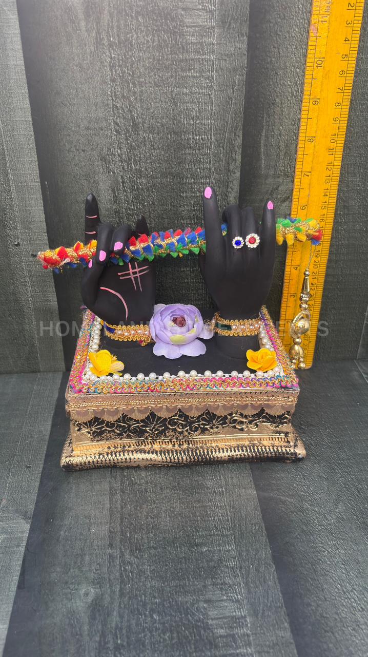 Krishna Hand with Flute – Polyresin Decorative Showpiece