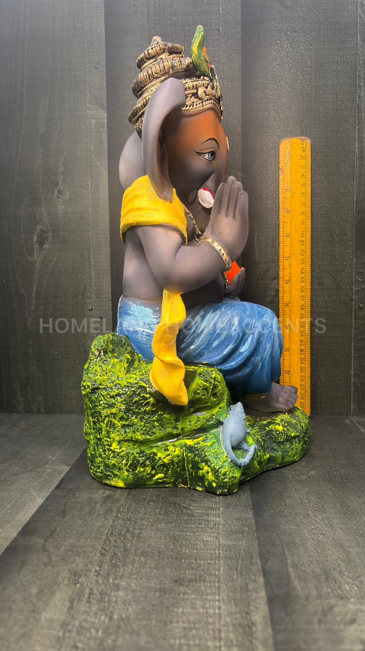Laddu Ganesha Idol – Polyresin Decorative Showpiece