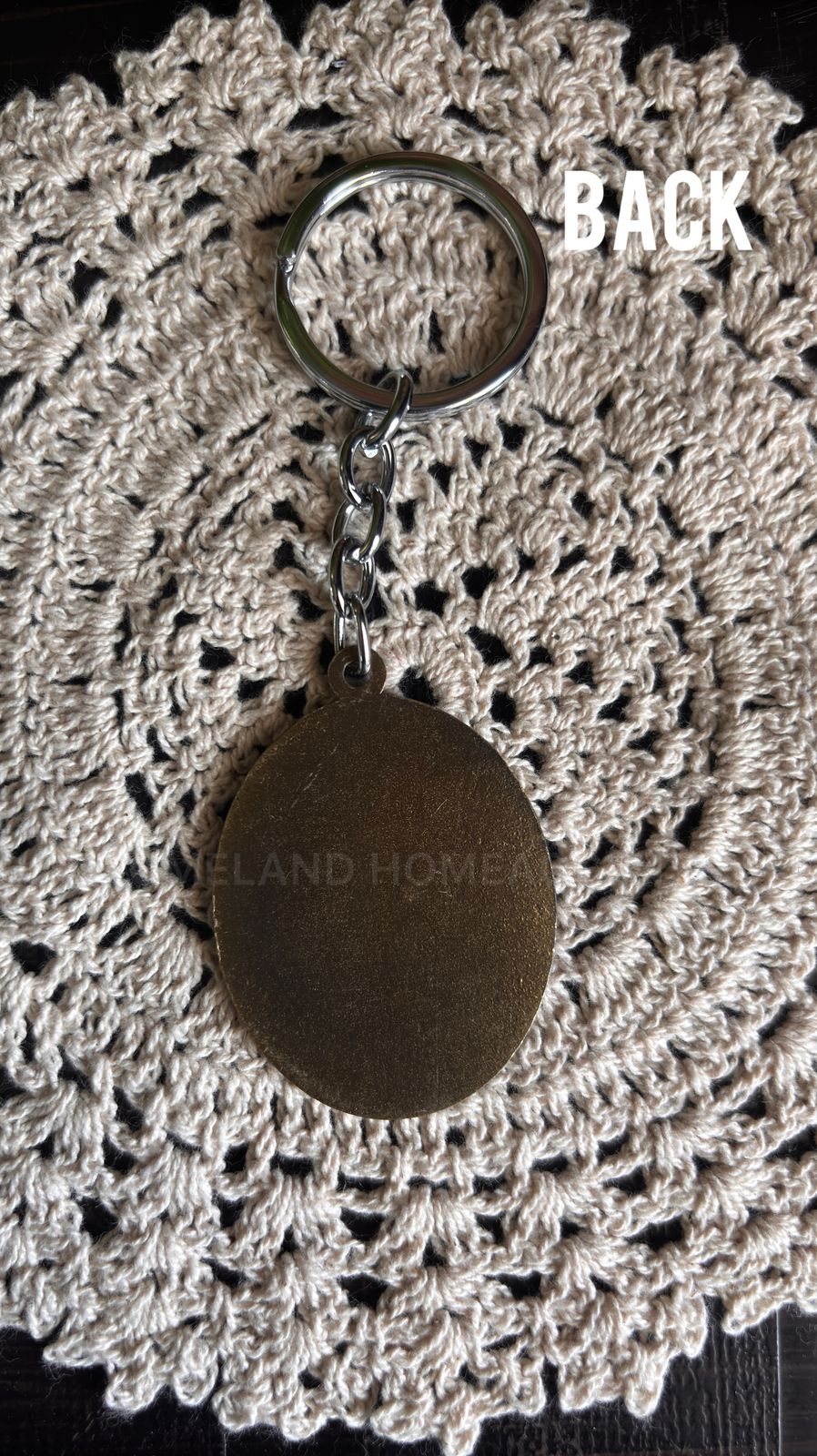 Metal om Keychain - inches