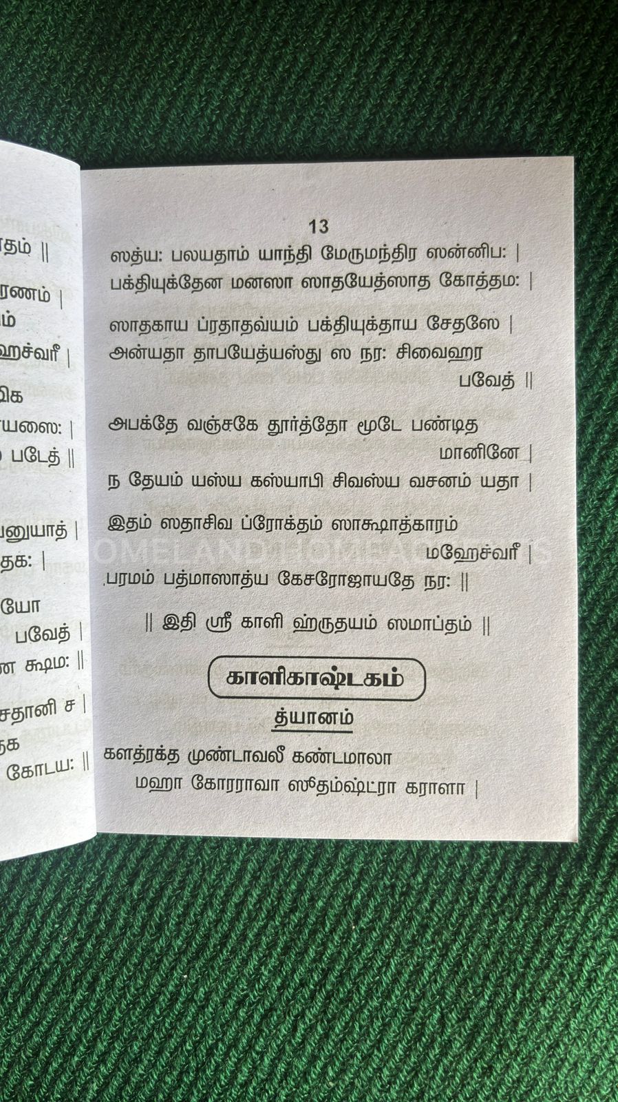 Mahakaali Vazhipaadu Sahasranamavali – Pocket Size Book