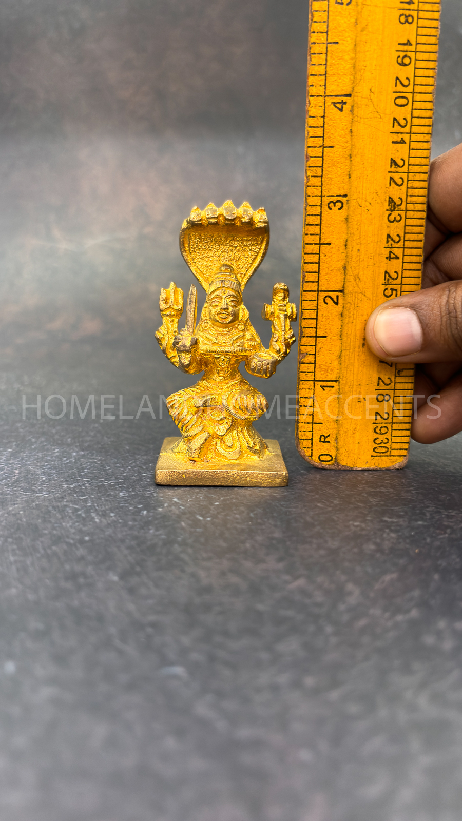 Karumaariamman Statue in Gold Finish
