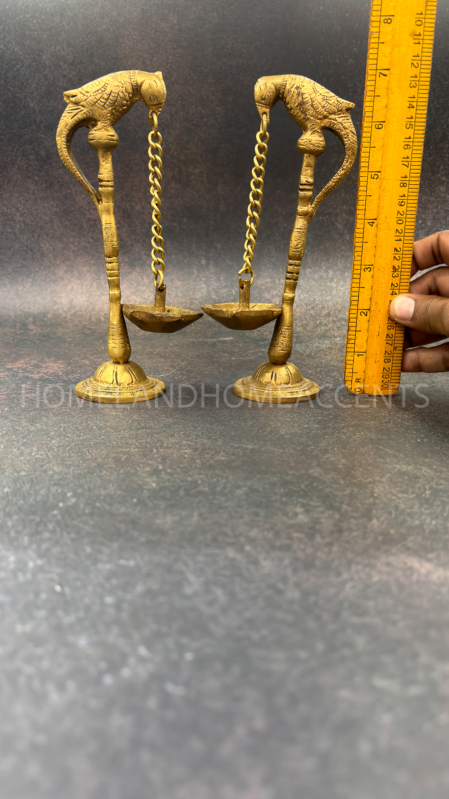 Kili Vilakku Set with Hanging Diyas, Set of 2