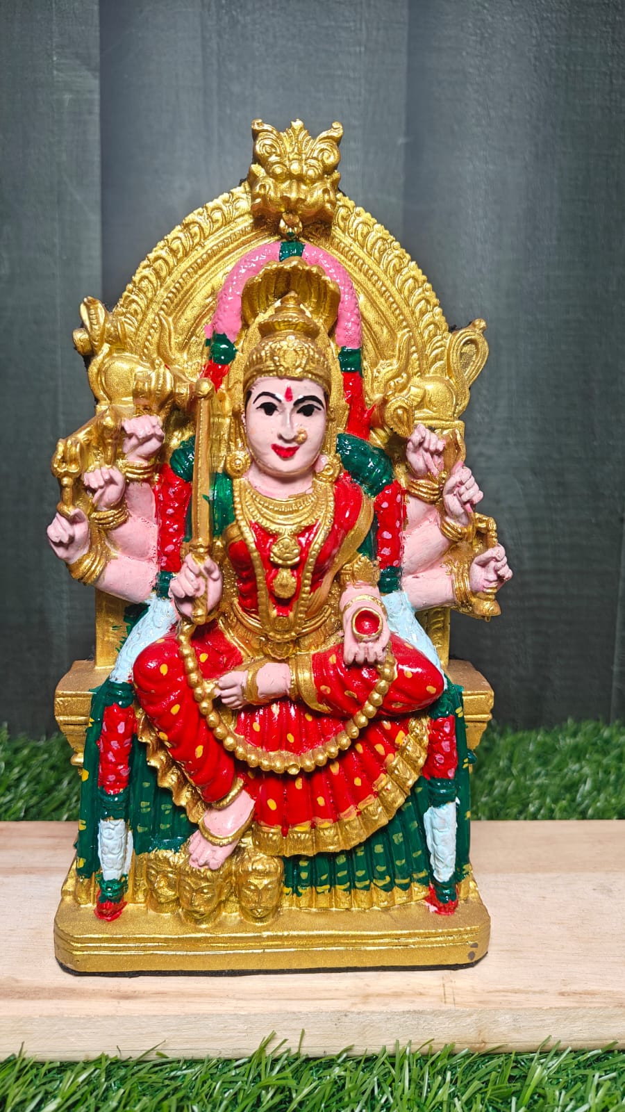 Samayapuram Mariamman Idol – Multi colour Finish | 8.5 Inches