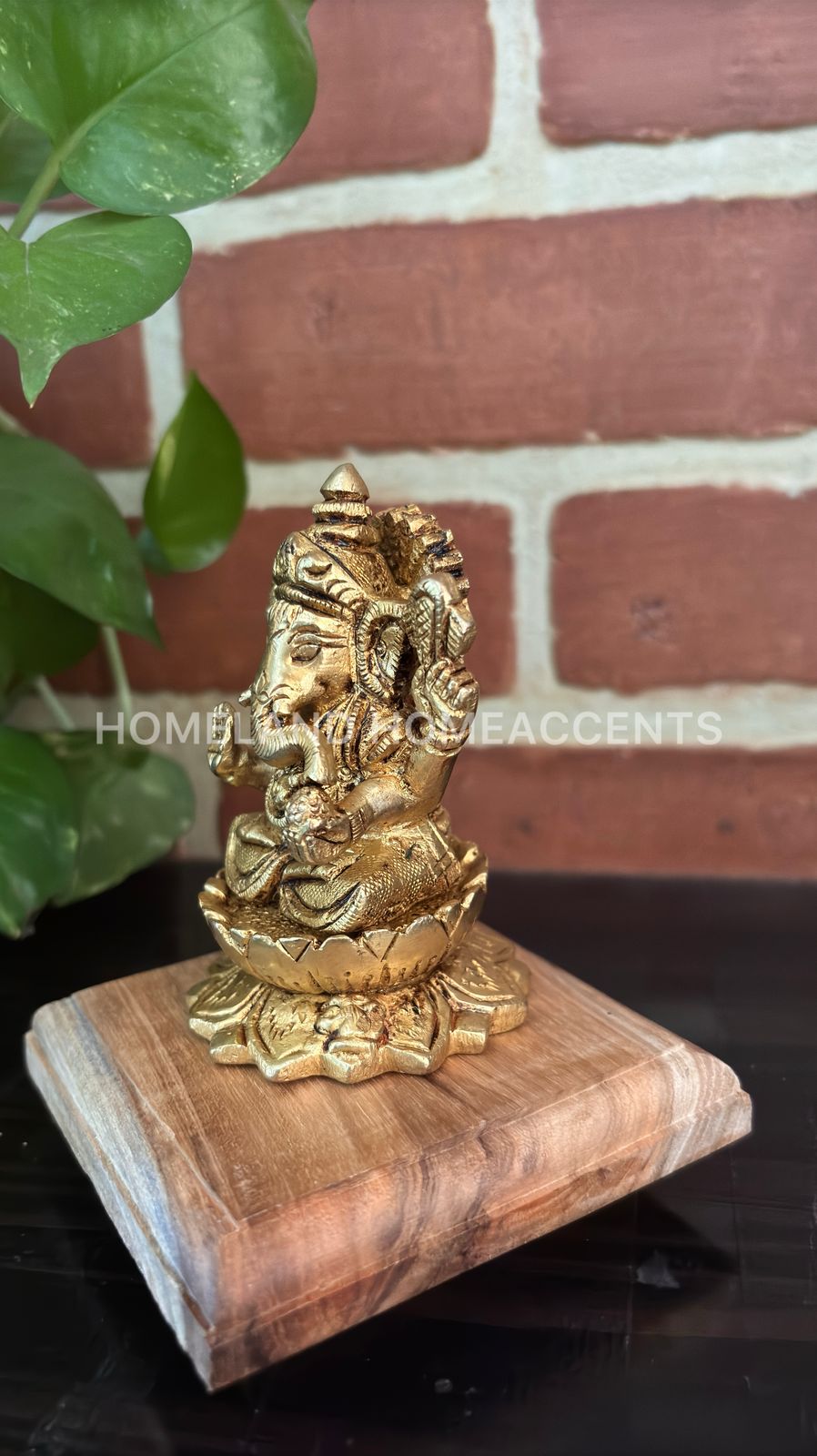 ganesh brass idol