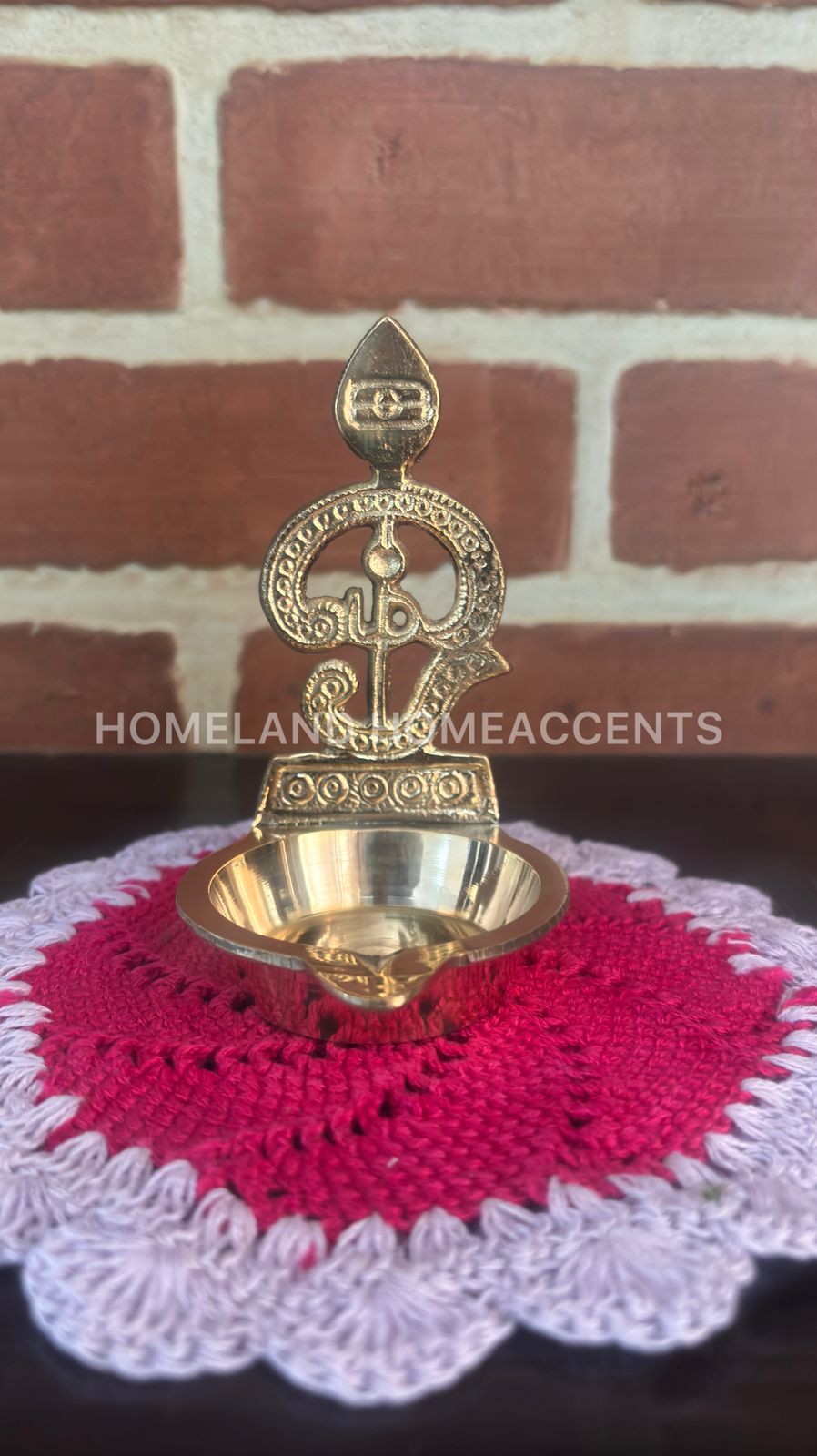 Brass Om Vilakku - 4 inches