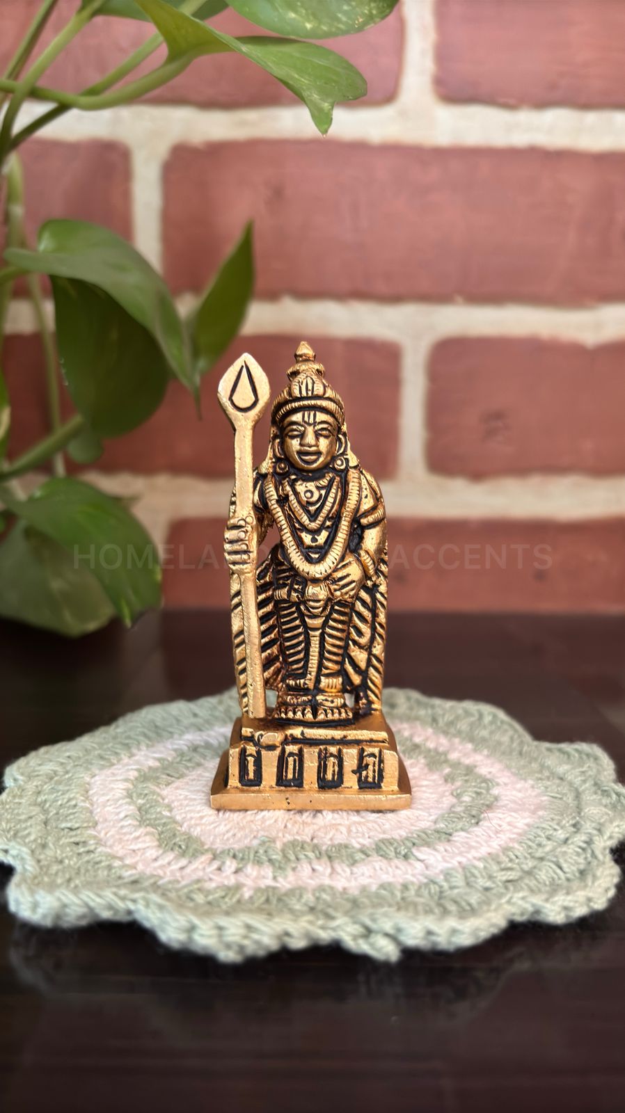 Brass Bala Murugar Statue - 3x0.7x1.1 inches