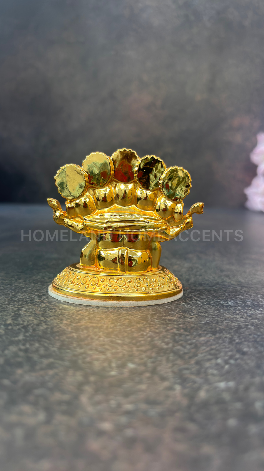 Golden Panchamukha Ganesh Idol