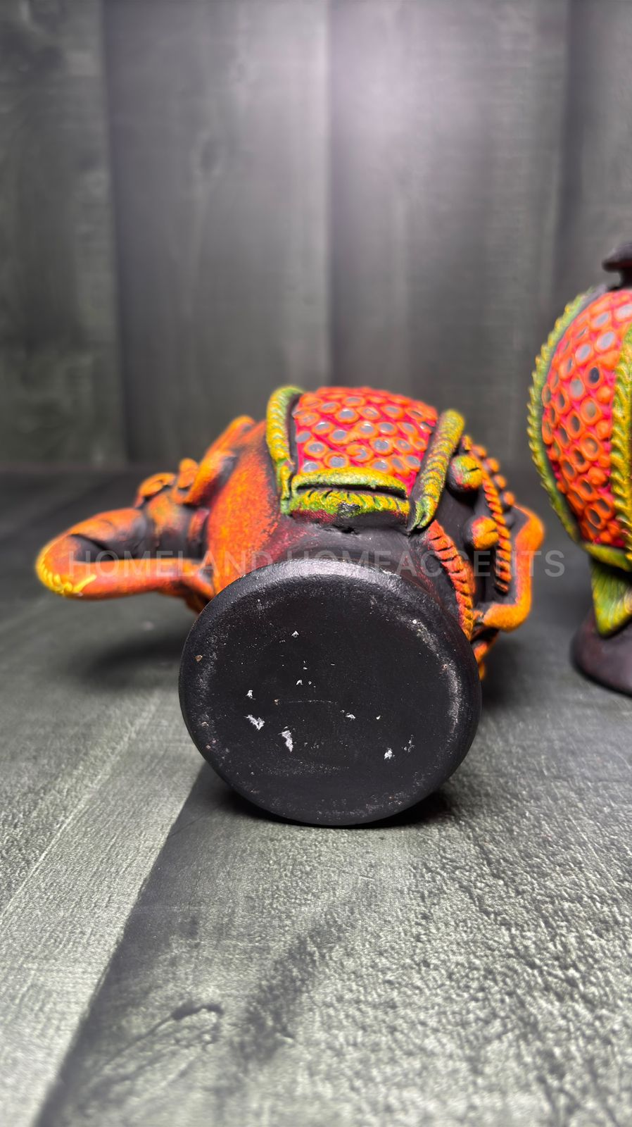 Handcrafted Elephant Face Terracotta Vase
