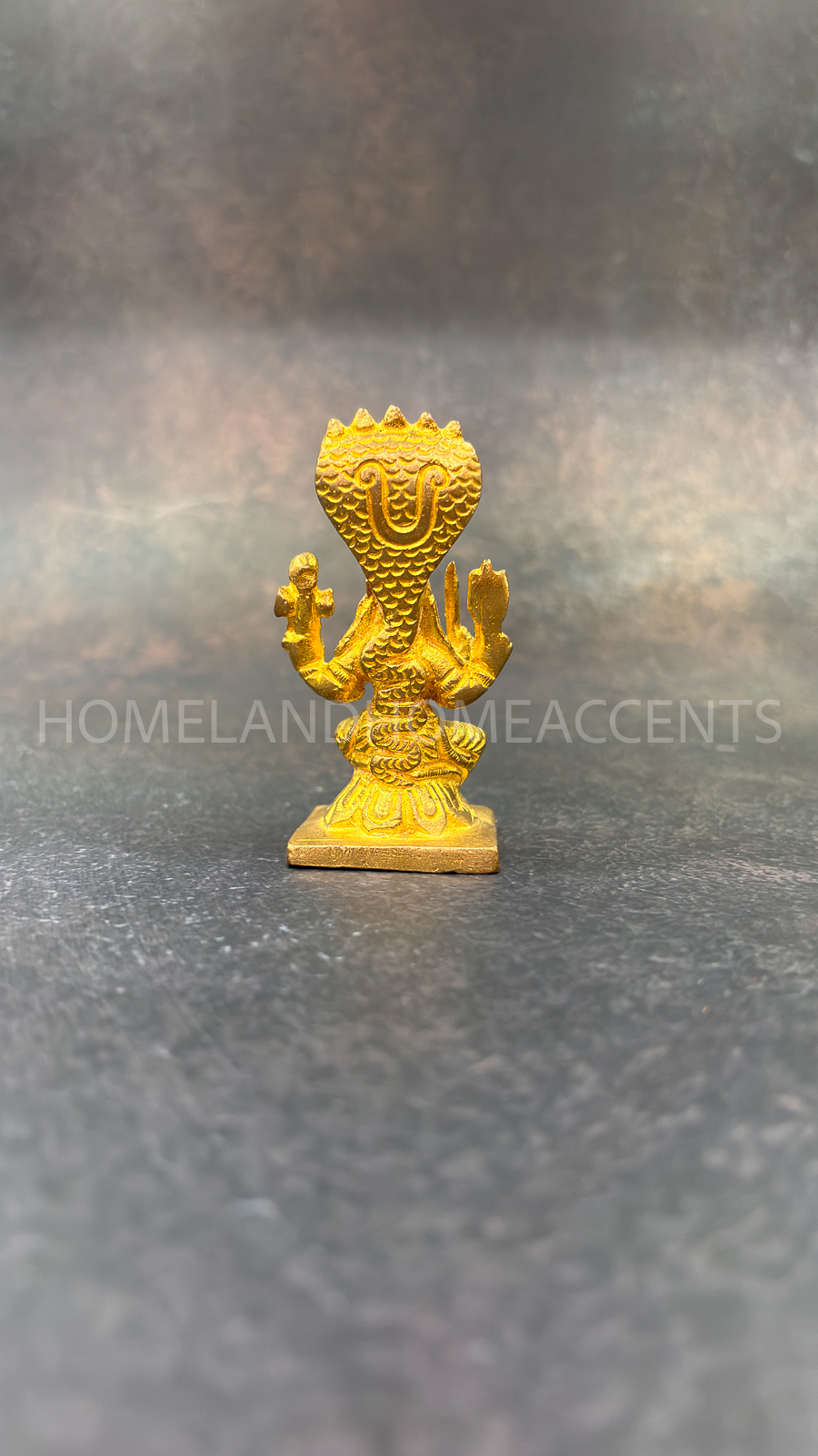 Karumaariamman Statue in Gold Finish