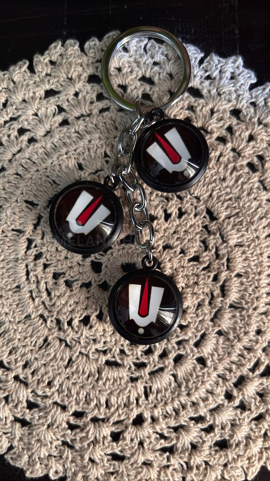 Metal Perumal Namam Keychain - 4.4x1inches