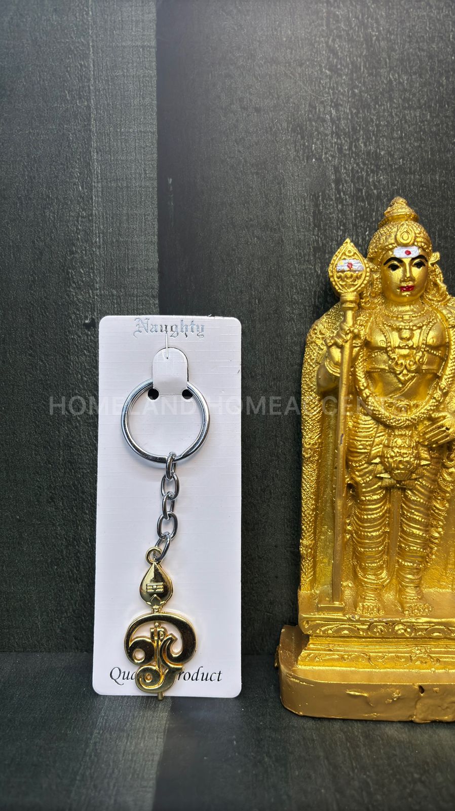 Malaysia Murugar Combo Set (பத்துமலை முருகன்) – Idol with Vel & Keychain 