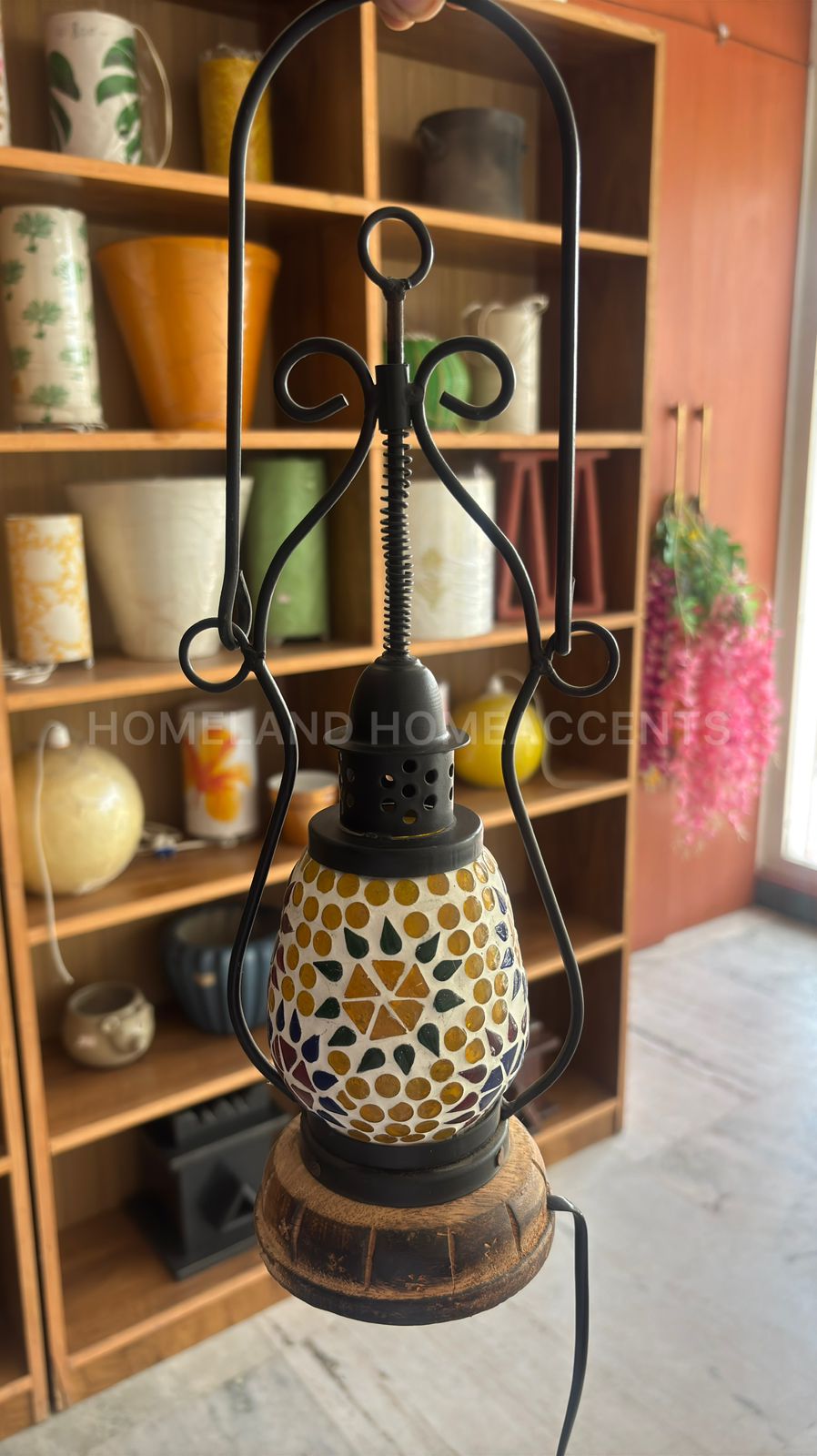 Mosaic Hanging & Tabletop Lamp