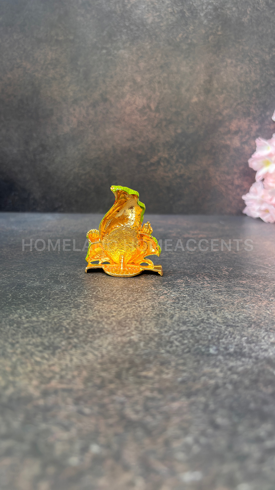 Hibiscus Ganesha Idol Green Color