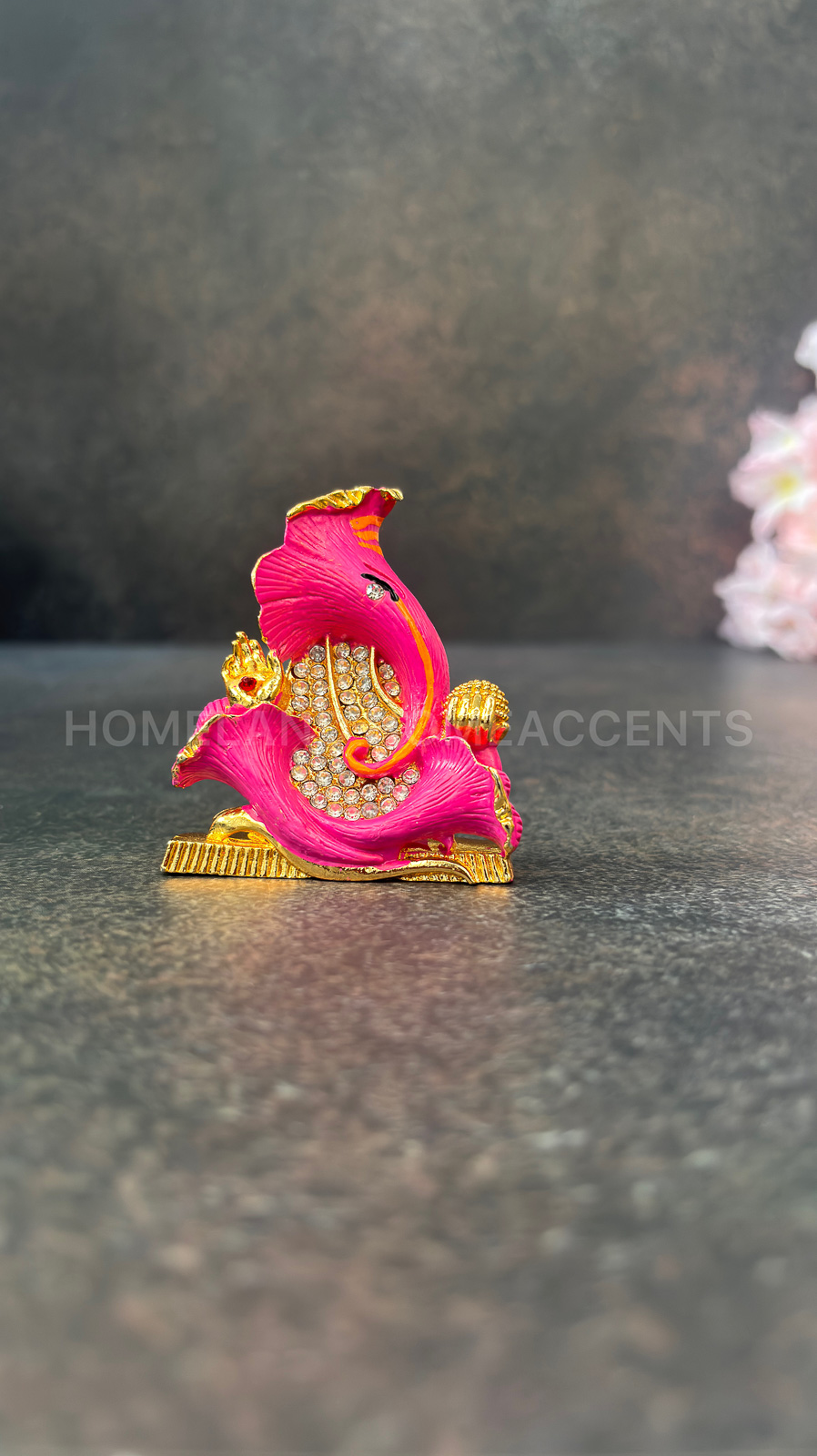 Hibiscus Ganesha Idol Pink Color