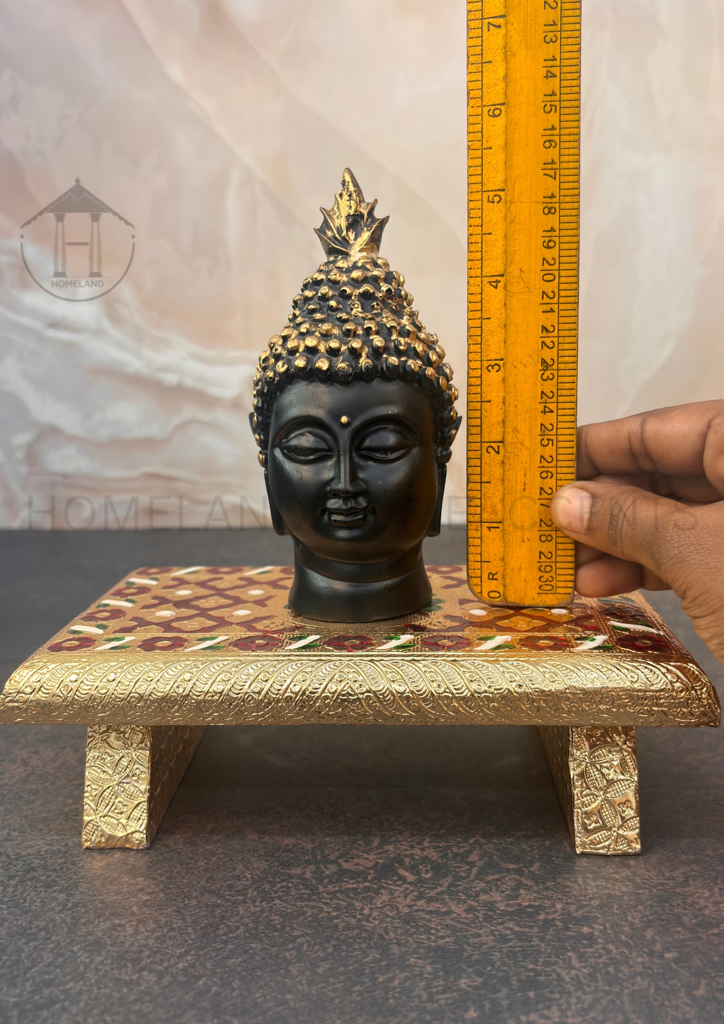 Small Buddha Head Statue - Resin