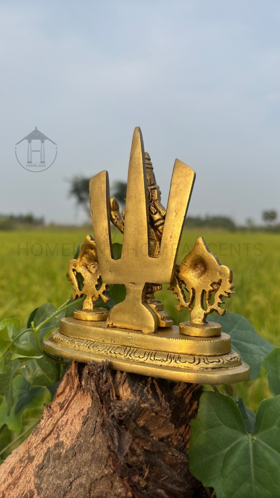Brass Perumal Idol with Shanku Chakra Naamam