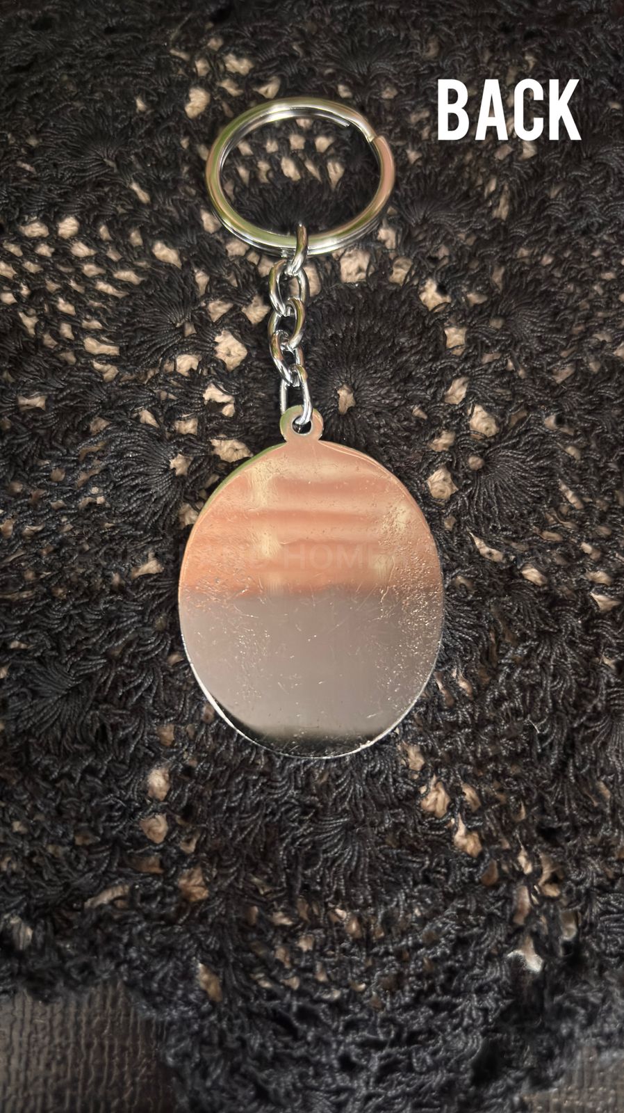 Metal om  Keychain - inches