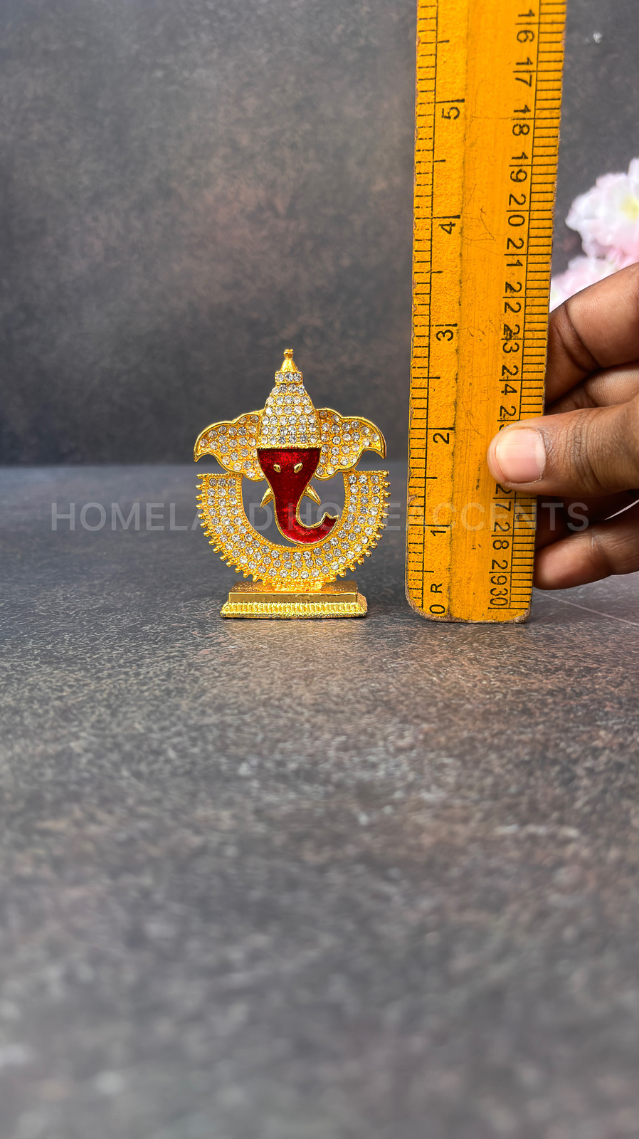 Decorative Ganesh Idol with Stone Embellishments