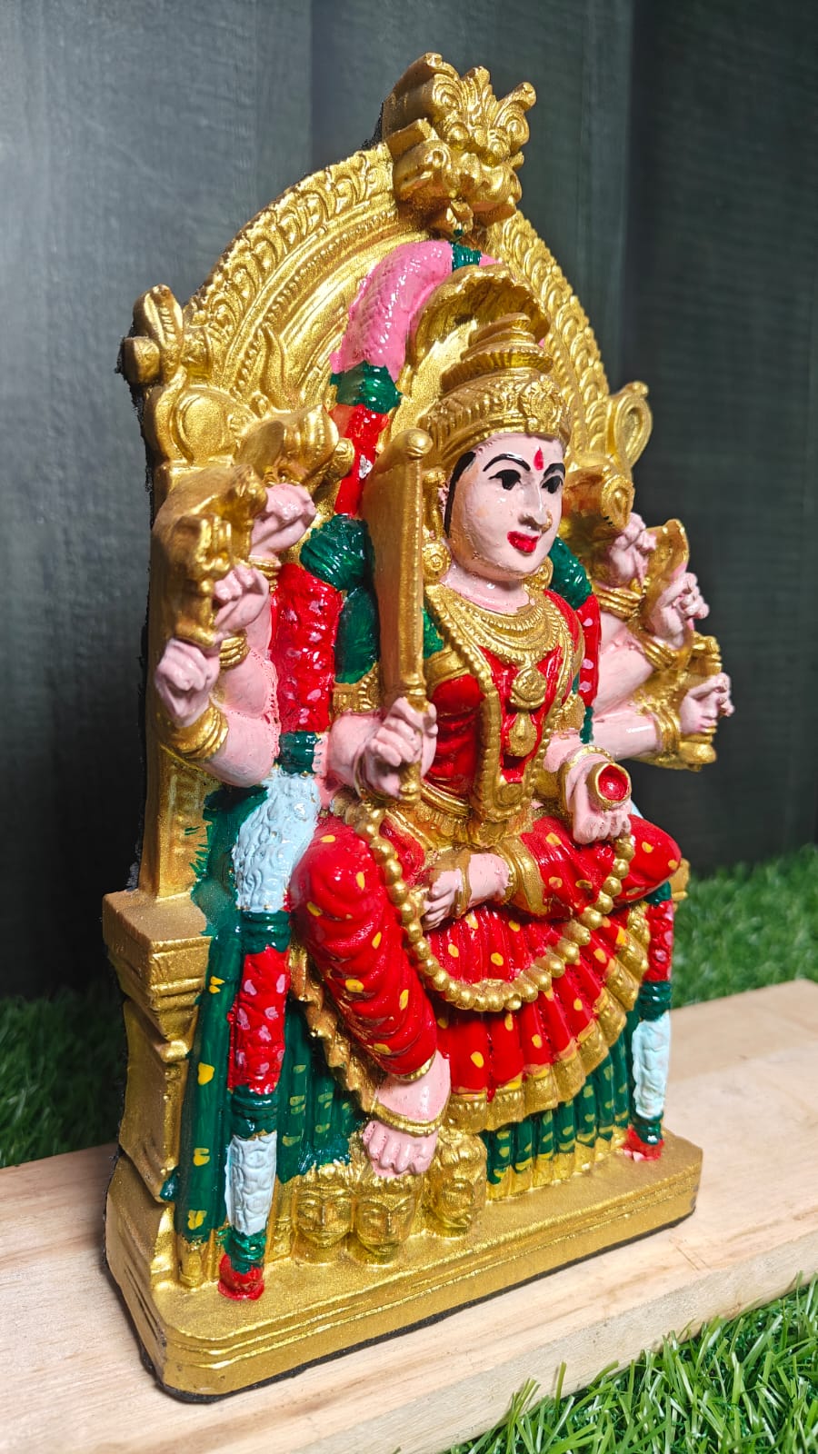 Samayapuram Mariamman Idol – Multi colour Finish | 8.5 Inches