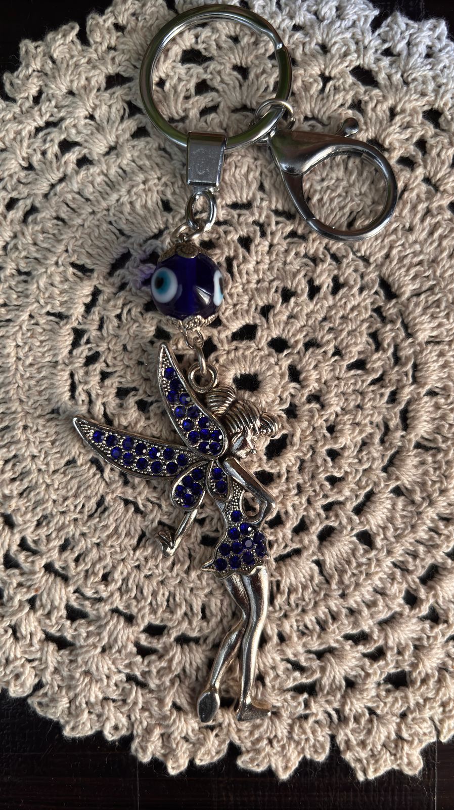 Metal angel Keychain -6.7x0.6 inches
