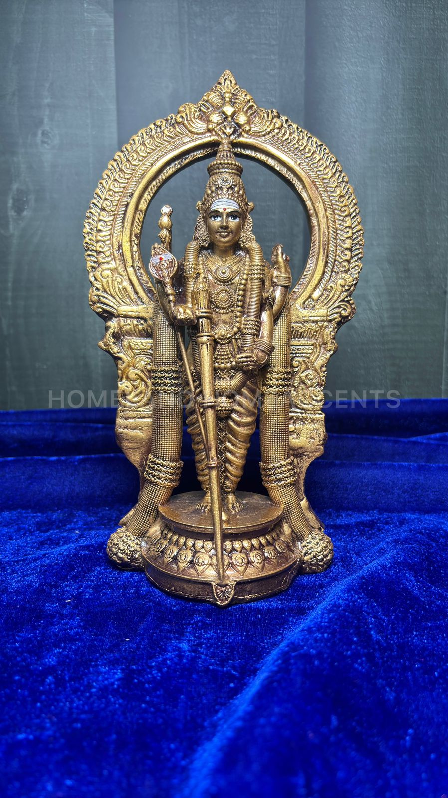 Tiruchendur Murugan Resin Idol – Handmade Polyresin Statue (9")
