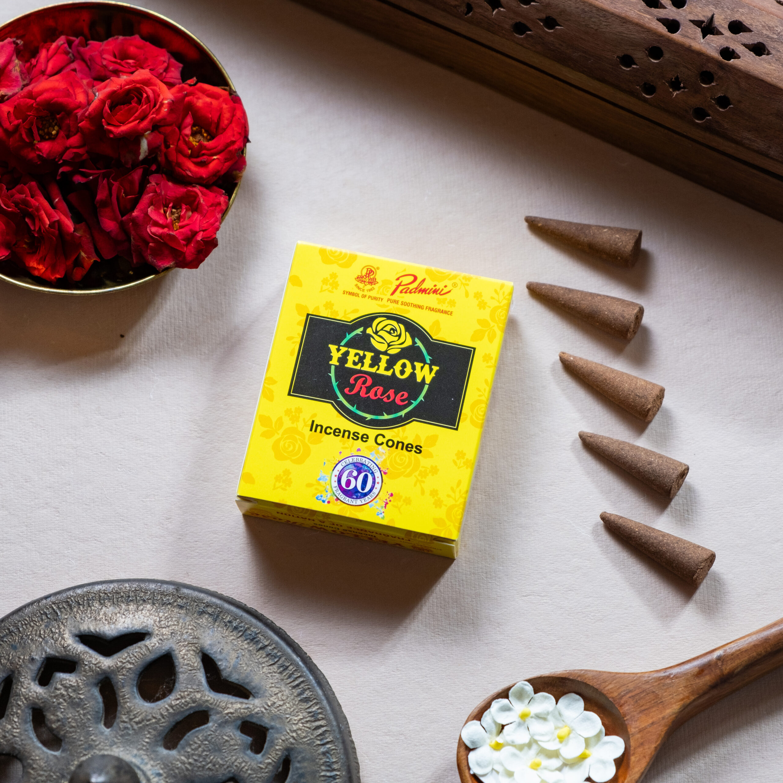 Yellow Rose Incense Cone 12N