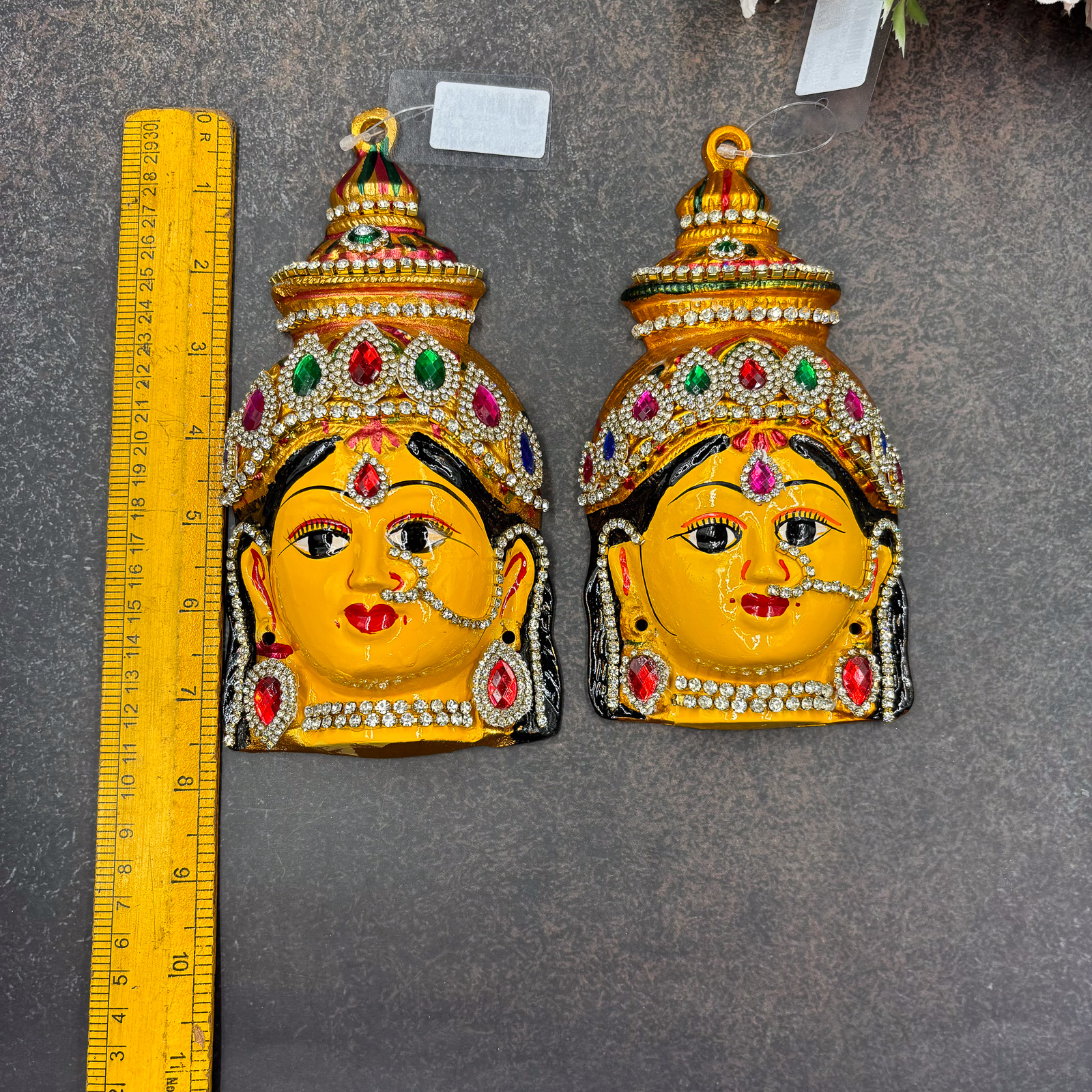 GOWRI AMMAN STONE FACE - 7.5 Inches