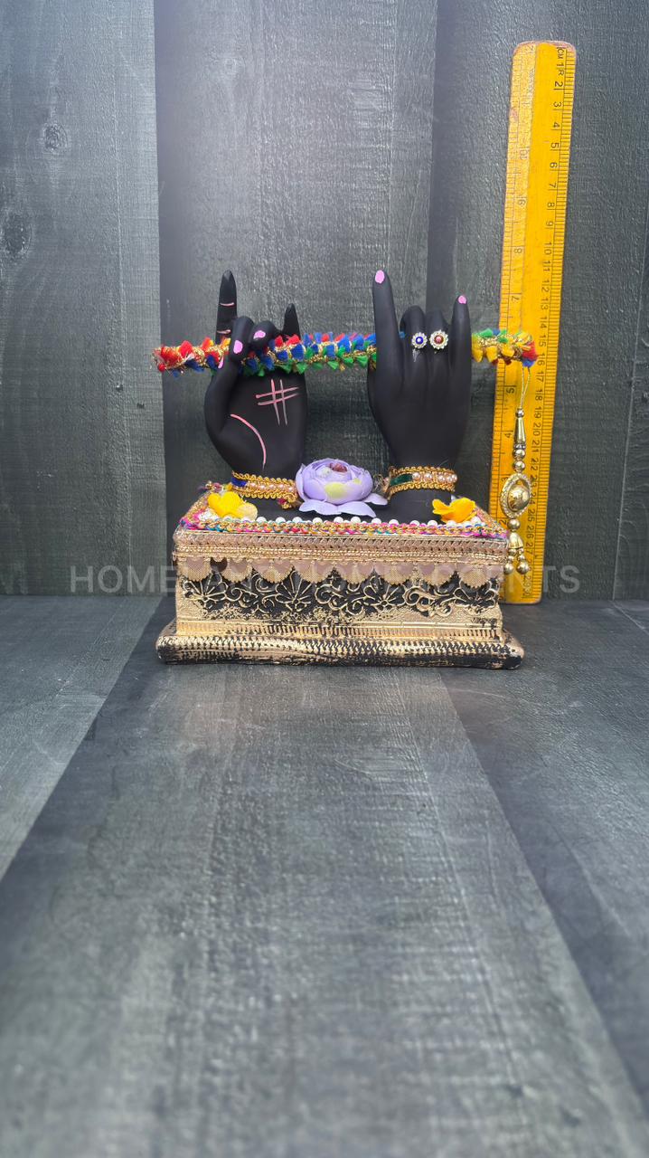 Krishna Hand with Flute – Polyresin Decorative Showpiece