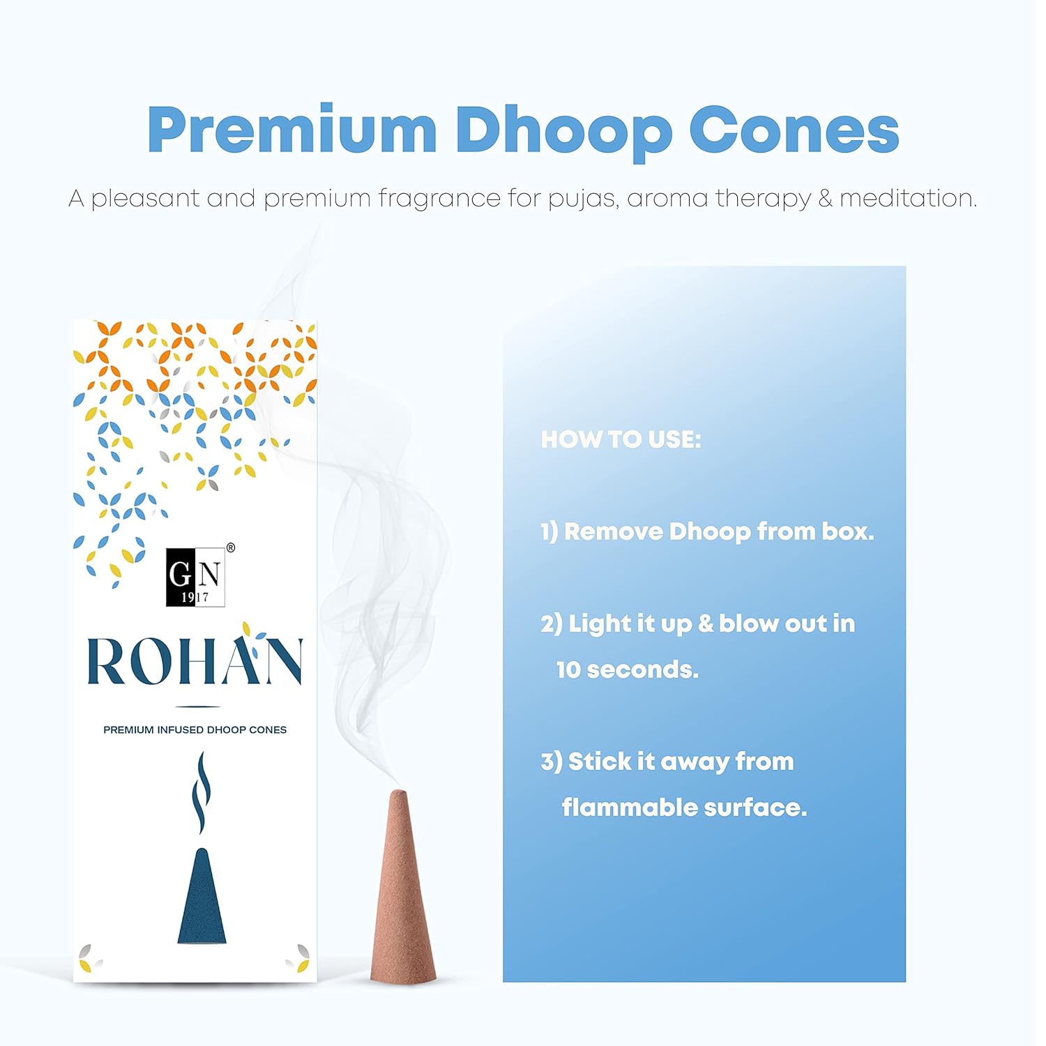 GN Rohan Premium Dhoop Cone 10N