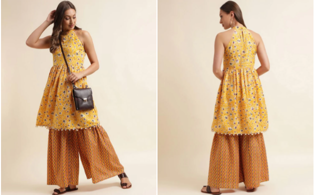 Women Kurtis golden