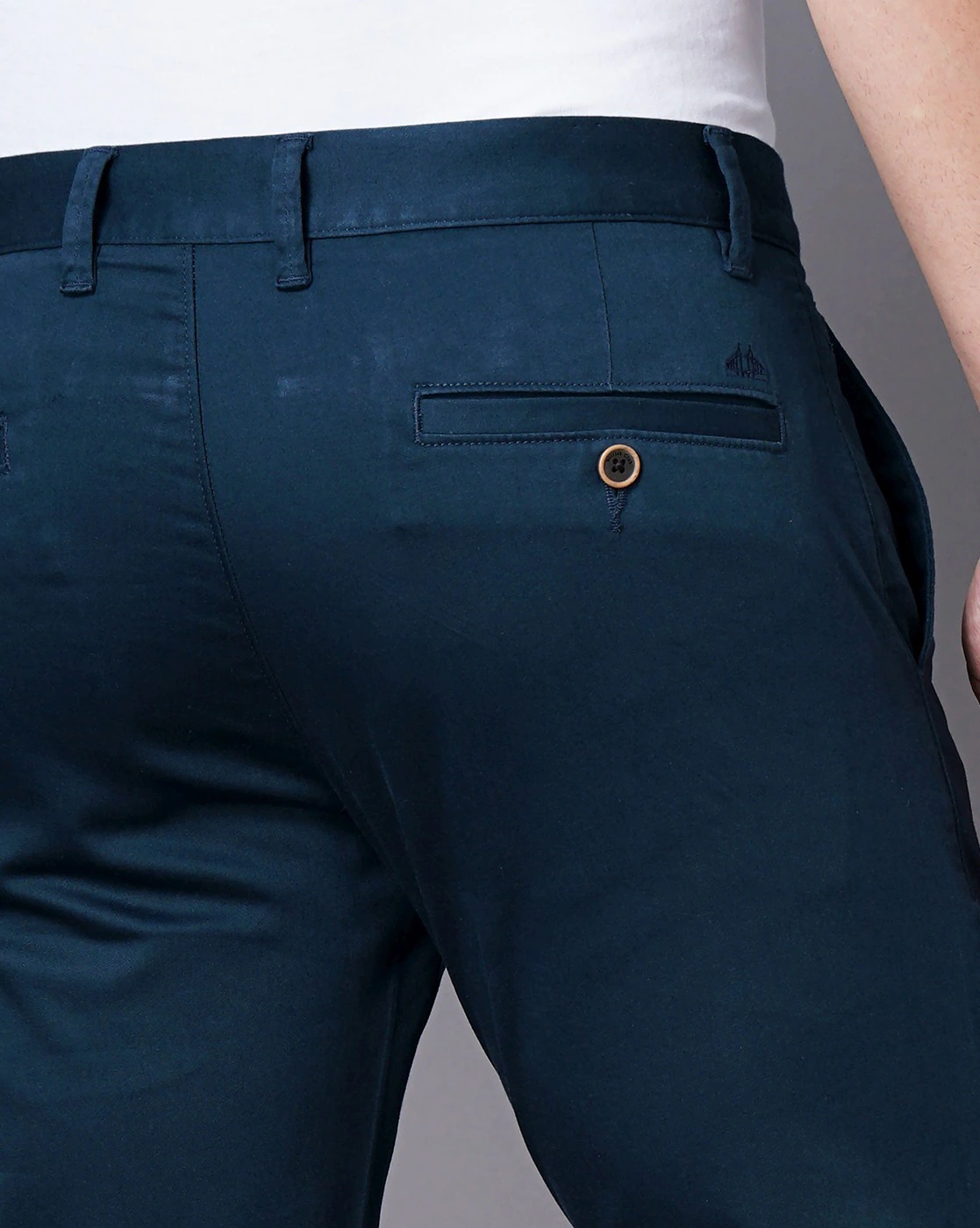Slim Fit Blue Trousers