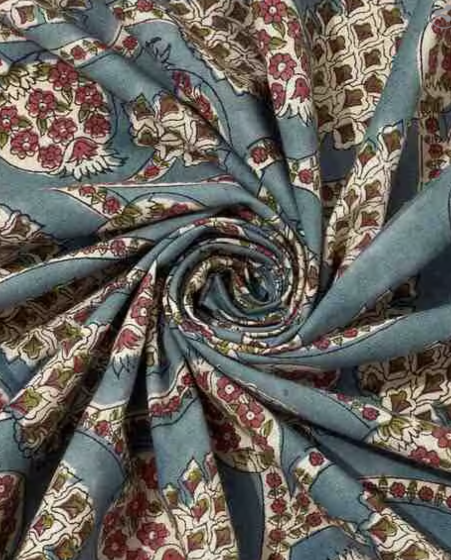 Floral Print Cotton Single Bed Cover
