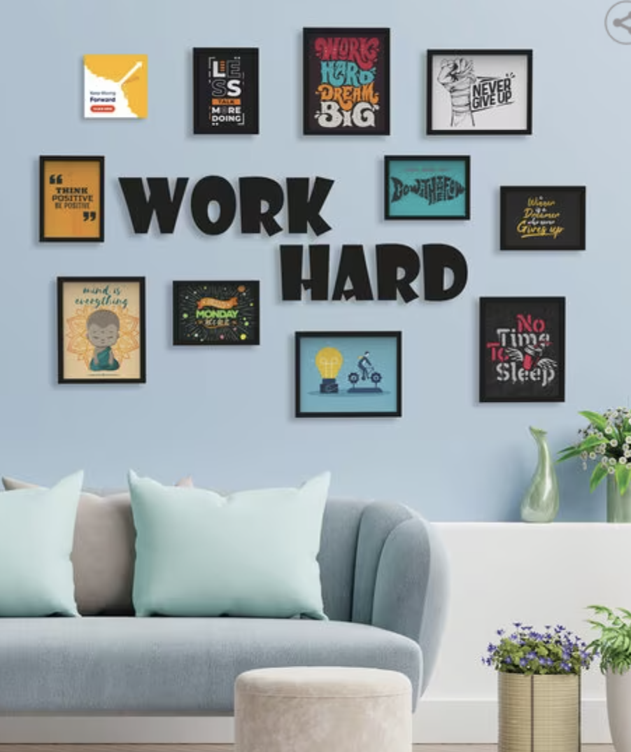 Set of 10 3D Collage photo frames