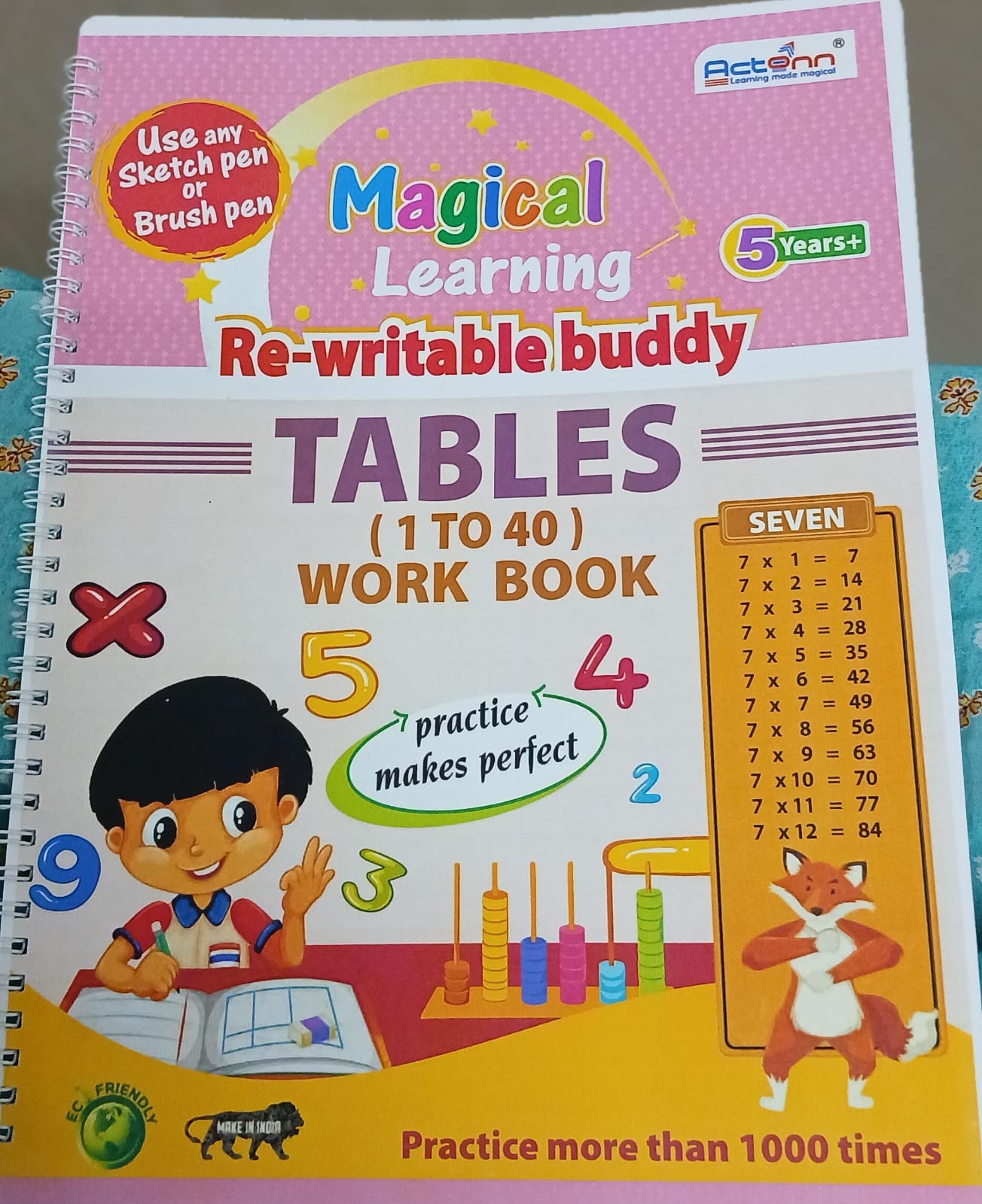 Re-writable Book - Tables