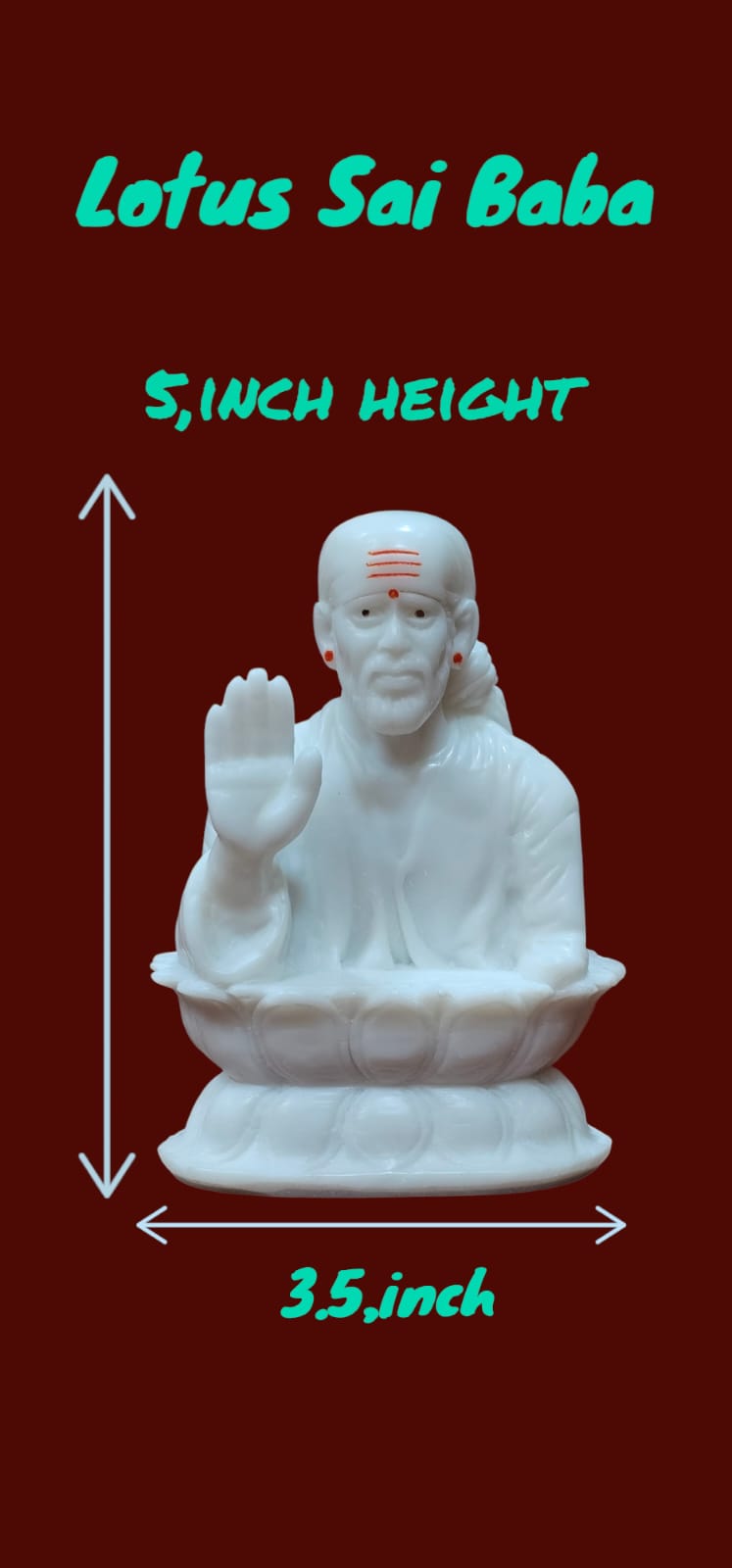 LOTUS SAI BABA STATUE