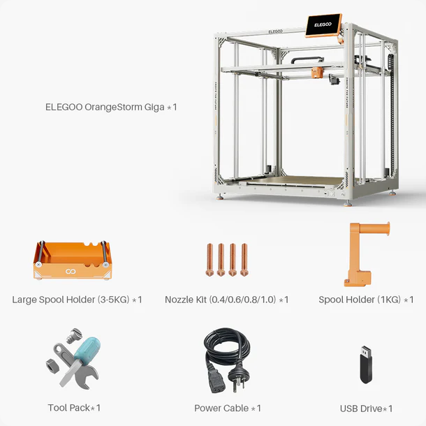 Elegoo OrangeStrome Giga - 800 x 800 x 1000