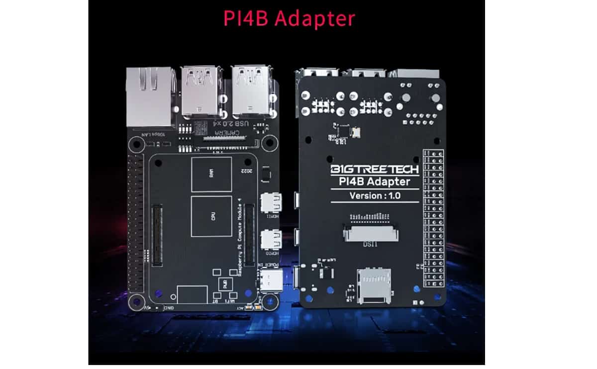 PI4B adapter Bigtreetech for motherboards used in 3D printers